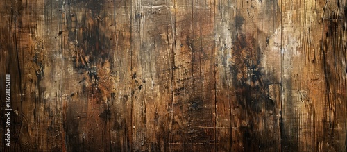 Abstract brown wooden texture providing an empty template for copy space image.