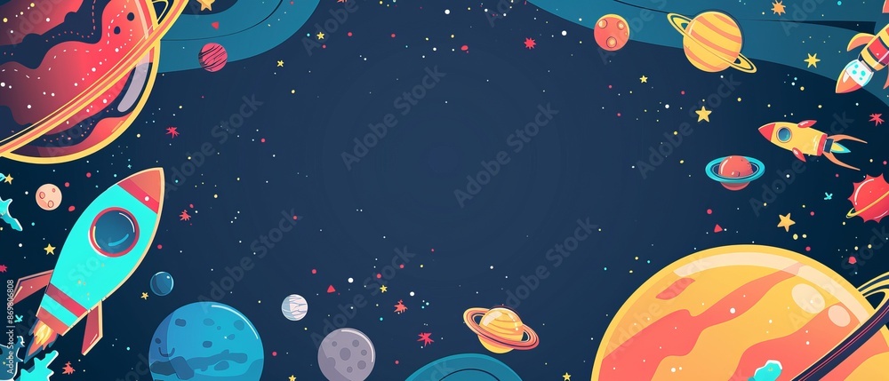 Galaxy concept invitation template Galaxy concept invitation template