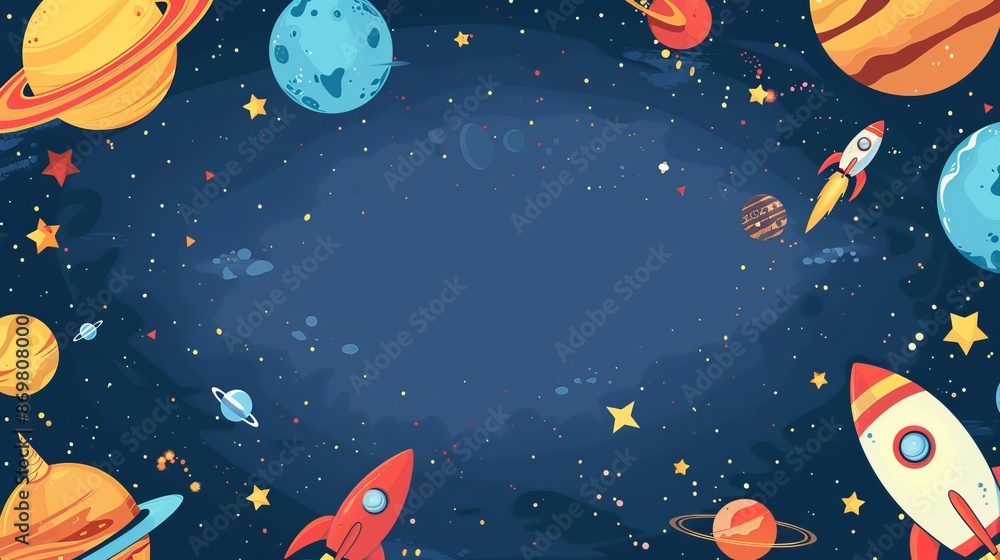 Galaxy concept invitation template Galaxy concept invitation template