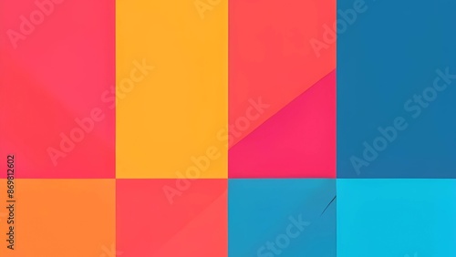 Colorful abstract geometric square background, wallpaper