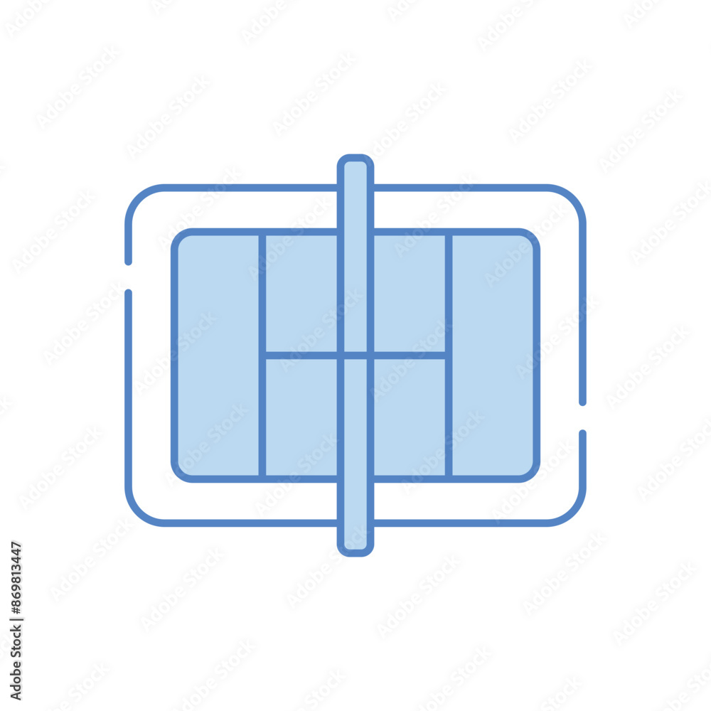 Obraz premium Tennis Court vector icon