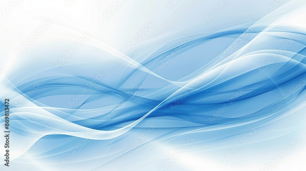 Abstract blue and white background with smooth curves on a light blue and soft toned background. Abstract blue and white background with smooth curves on a light blue and soft toned background.