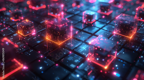 Optic cables Container Orchestration Platforms, container orchestration platforms within a data center concept with an image depicting Kubernetes clusters, AI
