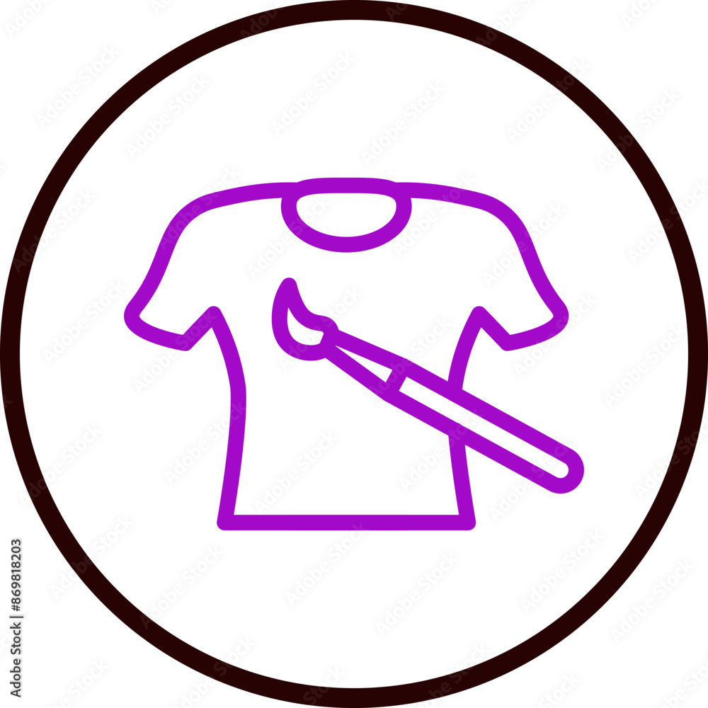Shirt Design Vector Line Purple Circle Black Shirt Design Vector Line Purple Circle Black