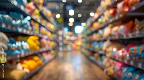 Wallpaper Mural Blurred background of pet store interior. Torontodigital.ca