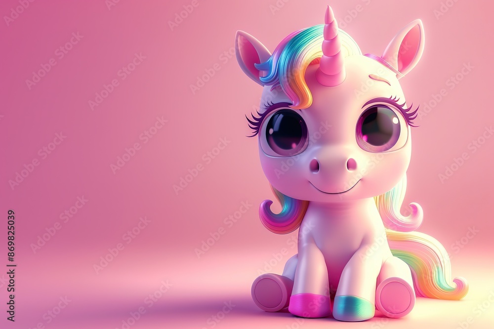 Illustration of cute baby unicorn Illustration of cute baby unicorn
