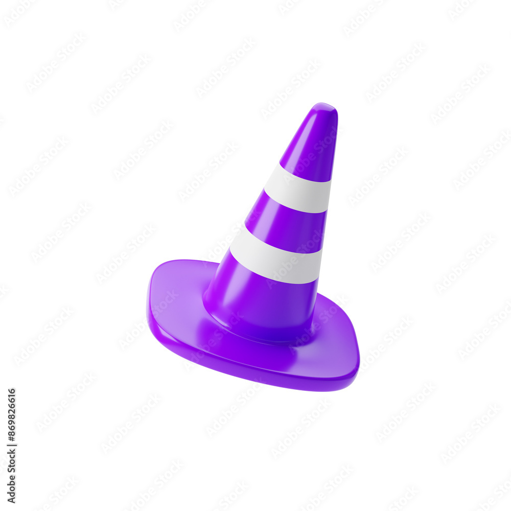 Traffic cone icon isolated transparent background, png. 3d rendering. Traffic cone icon isolated transparent background, png. 3d rendering.