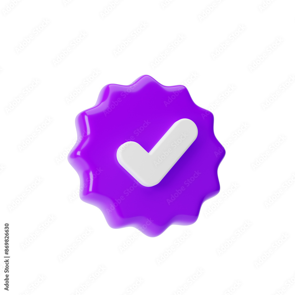 Verified icon isolated transparent background, png. 3d rendering. Verified icon isolated transparent background, png. 3d rendering.