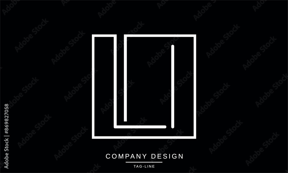 LI, IL Abstract Letters Logo Monogram Design Font Icon Vector Initials LI, IL Abstract Letters Logo Monogram Design Font Icon Vector Initials