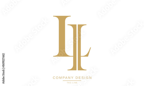 LI, IL Abstract Letters Logo Monogram Design Font Icon Vector Initials