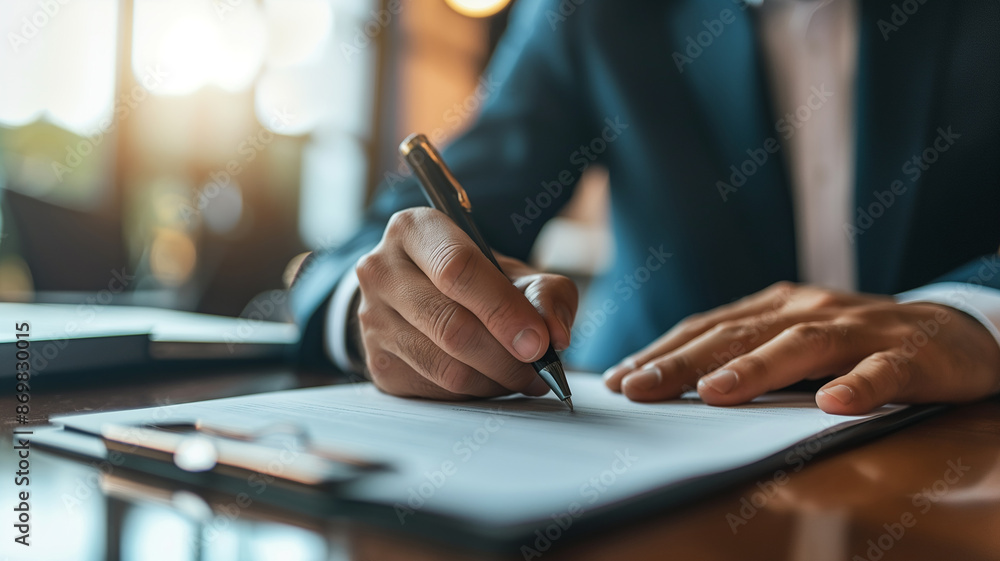 Business concept. Employee signing the employment contract. The official who signs the official document. Candidate who signs for employment. Business concept. Employee signing the employment contract. The official who signs the official document. Candidate who signs for employment.
