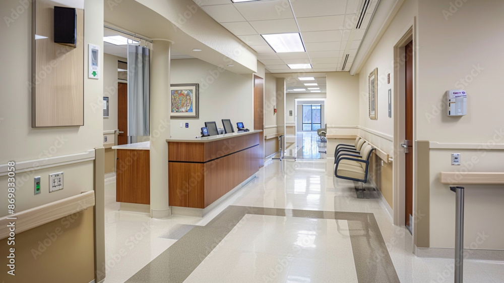 Capture the efficient layout of a hospital rehabilitation center Capture the efficient layout of a hospital rehabilitation center