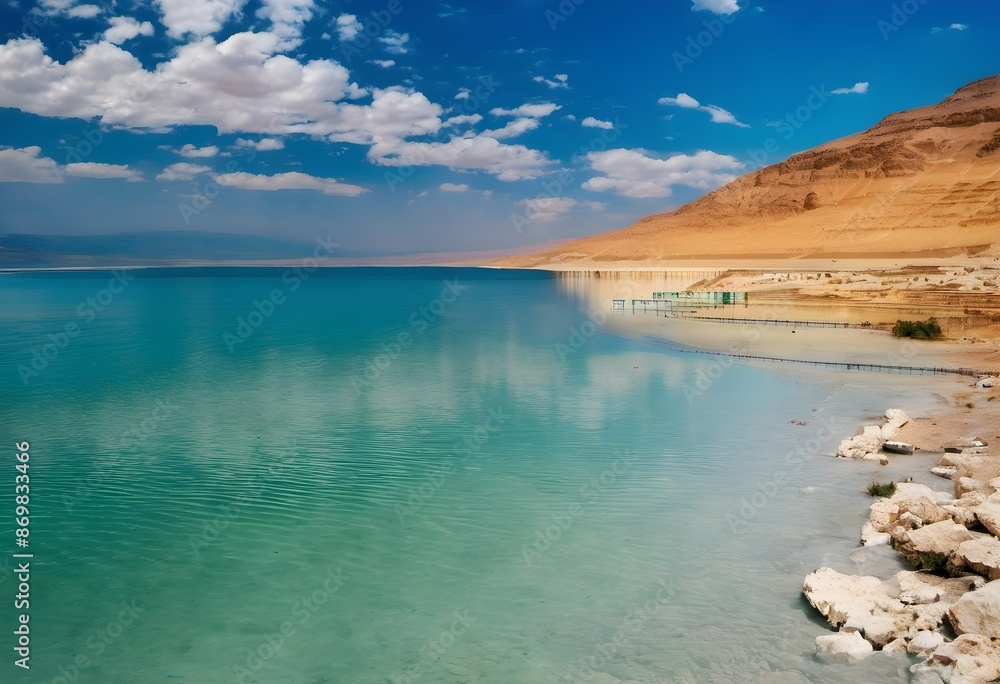 Fototapeta premium A view of the Dead Sea in Israel