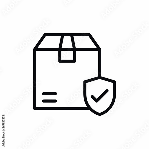 delivery box package umbrella insurance icon