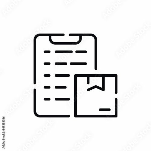 delivery package documents payment icon