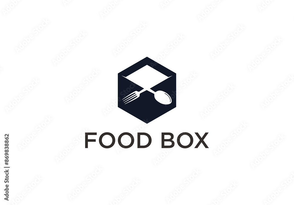 Food Box Logo Vector Food Box Logo Vector