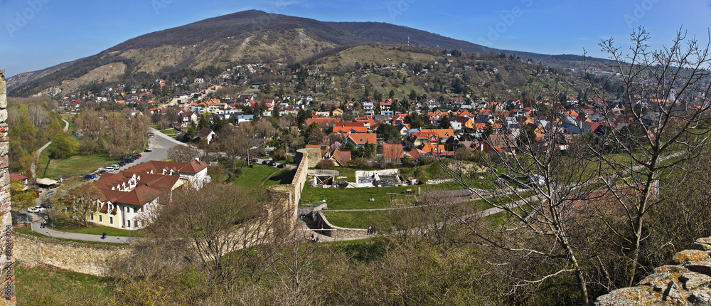 Fototapeta premium View from the castle Devin, Slovakia, Europe 
