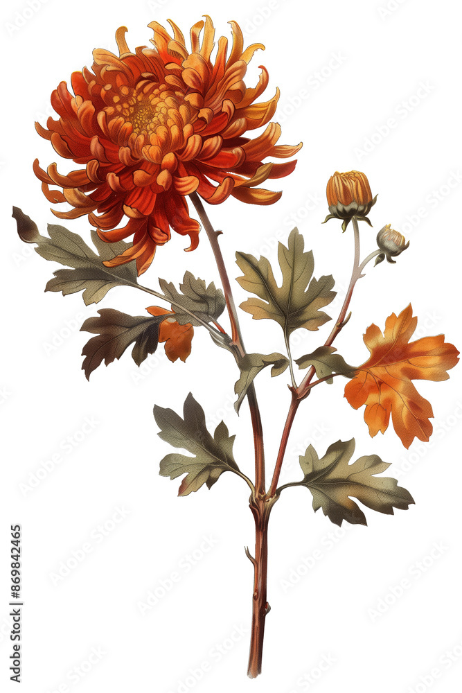 Orange Chrysanthemum Flower Orange Chrysanthemum Flower