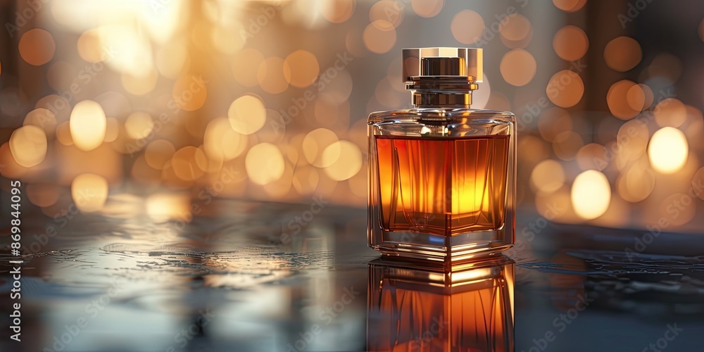 Elegant Perfume Bottle in Soft Focus Elegant Perfume Bottle in Soft Focus