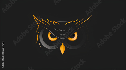 owl face logo
