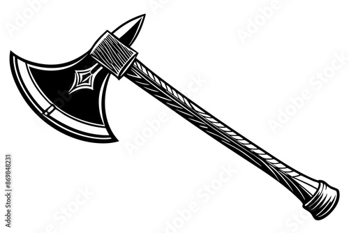 Axe symbol vector illustration