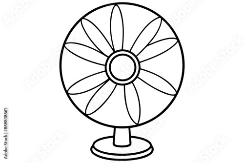 Line fan style icon related to appliance