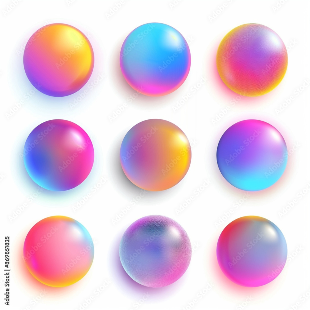 set of colorful glossy spheres set of colorful glossy spheres