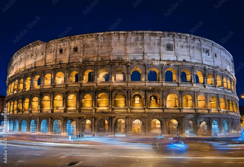 Fototapeta premium A view of the colosseum in Rome