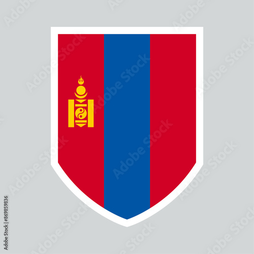 Mongolia Flag Shield Shape Frame Free Download Mongolia Flag Shield Shape Frame - GFXLoad