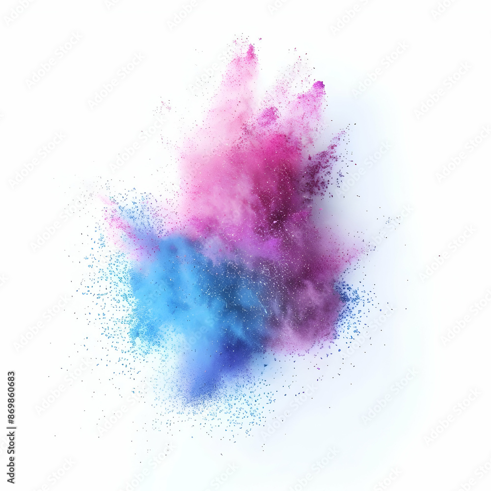 Colored powder explosion. Abstract closeup dust on backdrop. Colorful explode. Paint holi, Freeze motion of color powder exploding on white background. Colored powder explosion. Abstract closeup dust on backdrop. Colorful explode. Paint holi, Freeze motion of color powder exploding on white background.