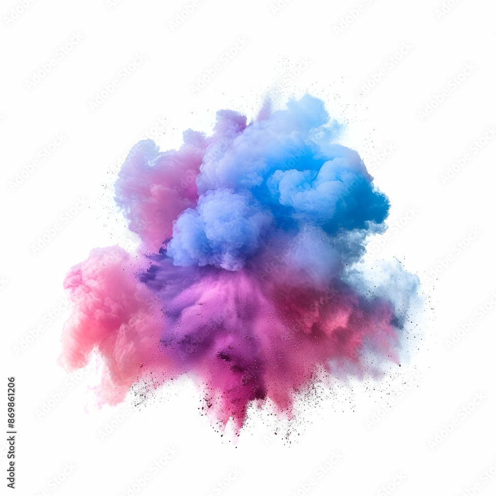 Colored powder explosion. Abstract closeup dust on backdrop. Colorful explode. Paint holi, Freeze motion of color powder exploding on white background. Colored powder explosion. Abstract closeup dust on backdrop. Colorful explode. Paint holi, Freeze motion of color powder exploding on white background.