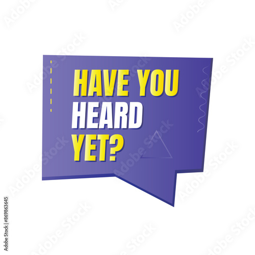 Art & IllustrationHave you heard yet questionnaire vector design, Do you know fun fact label design template, Did you know question mark illustration design