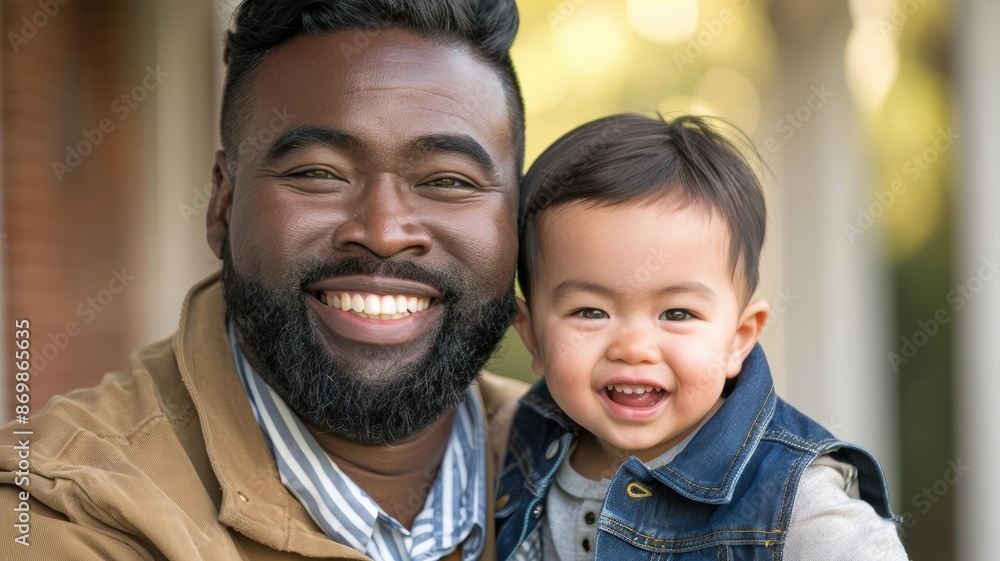 Happy father and son Happy father and son