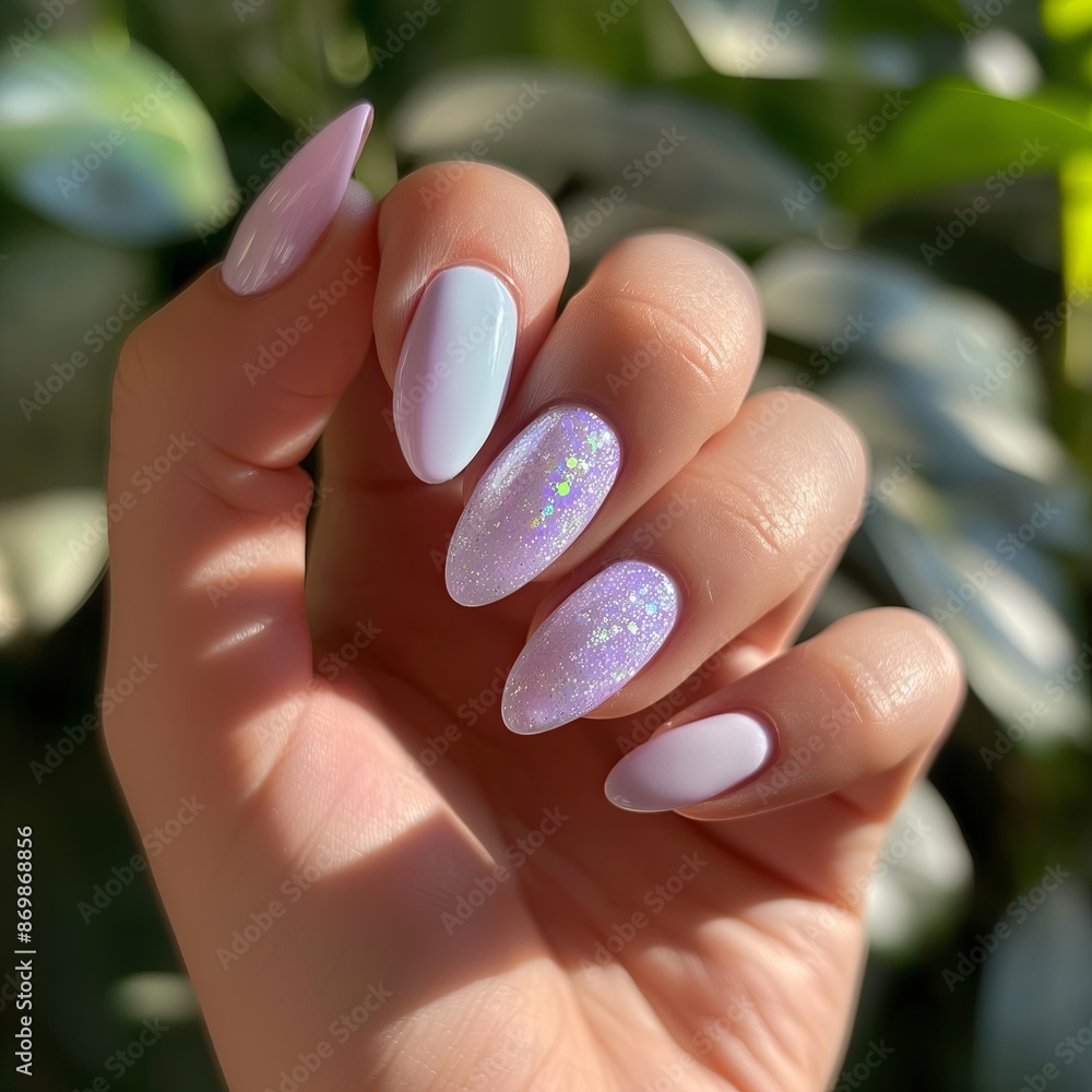 Shimmering Pastel Nail Art
Shimmering Pastel Nail Art