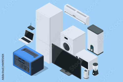 Isolated portable home battery designed for home backup, microwave oven and kettle, refrigerator, and home electrical appliances. Portable power supply battery to use during power outages.