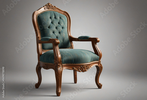 antique armchair isolated