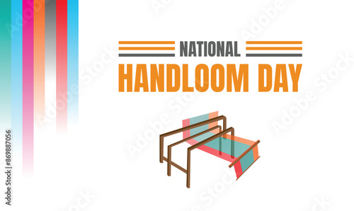 National handloom day design templet