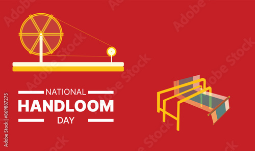 National handloom day design templet