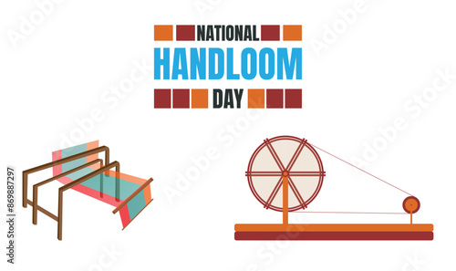 National handloom day design templet