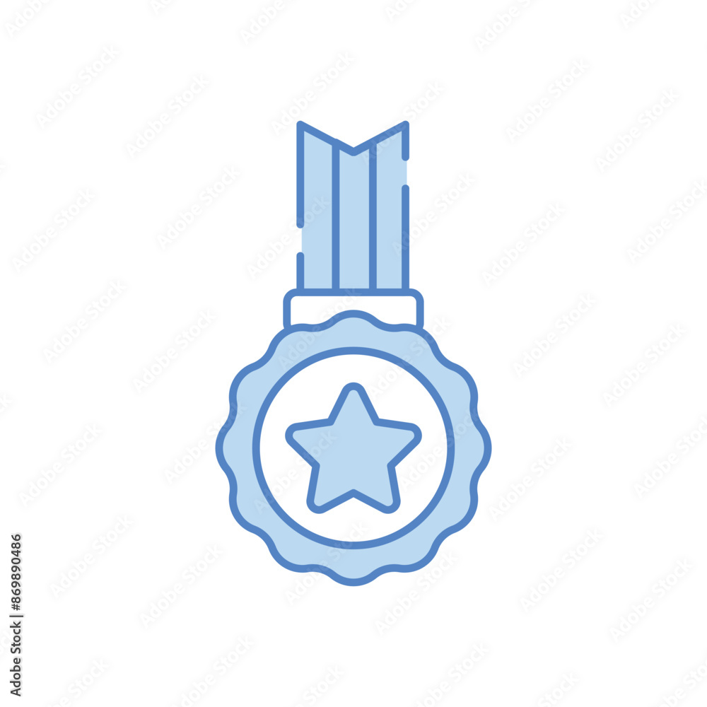 Obraz premium Medal vector icon