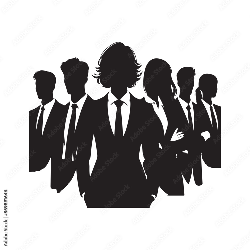 A Group of Business People Male and Female in Many Age on Flat Style Minimal Illustration Set of Vector A Group of Business People Male and Female in Many Age on Flat Style Minimal Illustration Set of Vector