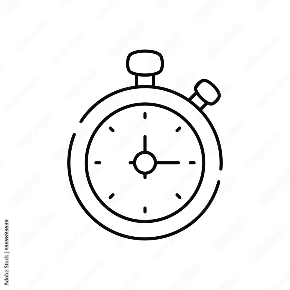 Stopwatch vector icon Stopwatch vector icon