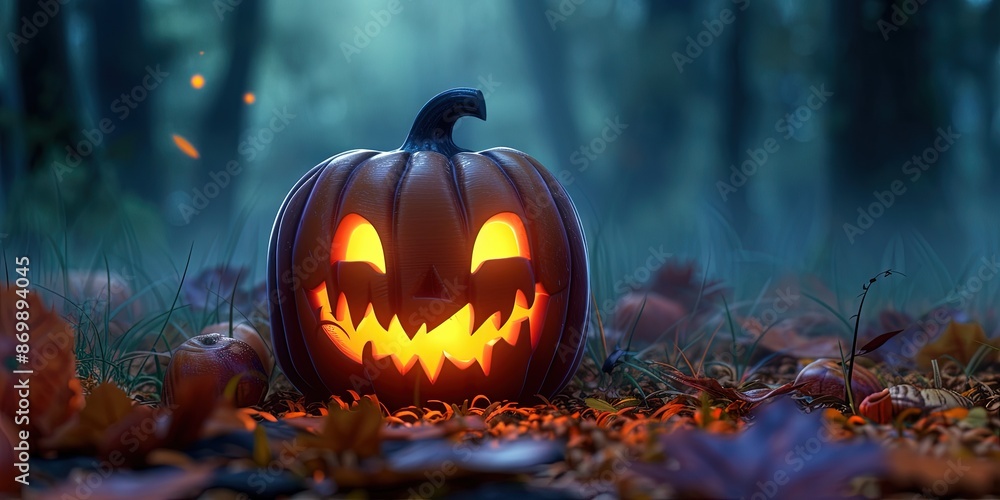 Obraz premium haloween jack o lantern