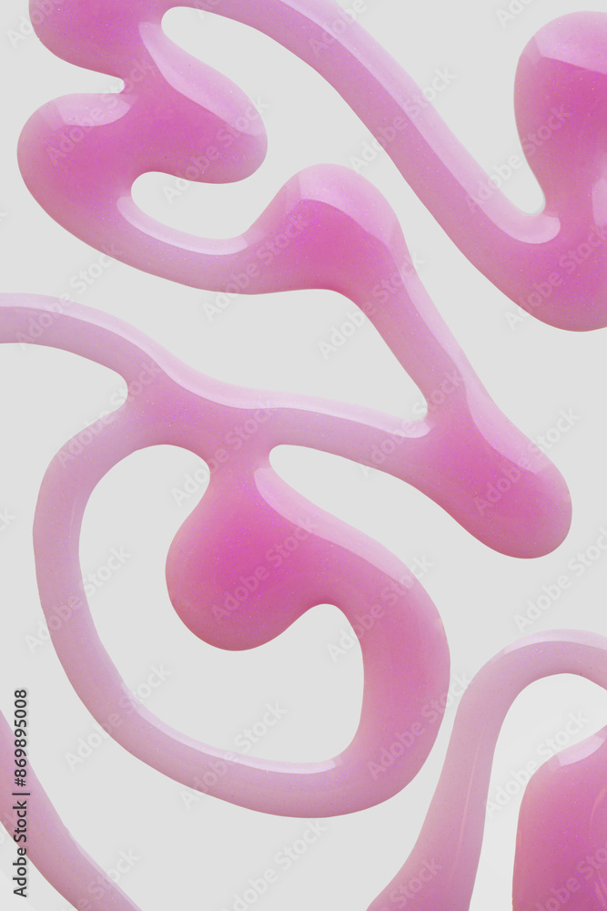 Cosmetic lip gloss or oil swatch artistic line background Cosmetic lip gloss or oil swatch artistic line background