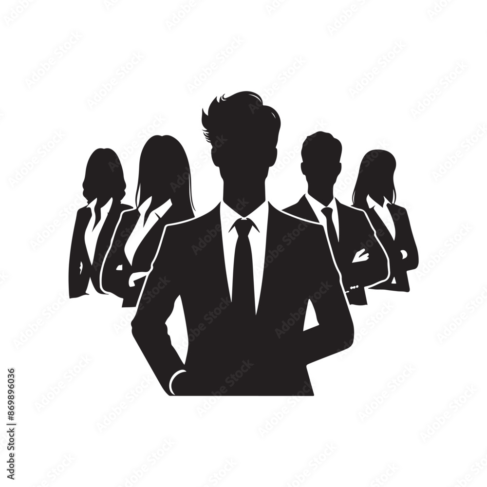 A Group of Business People Male and Female in Many Age on Flat Style Minimal Illustration Set of Vector A Group of Business People Male and Female in Many Age on Flat Style Minimal Illustration Set of Vector