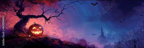 Halloween banner concept photo