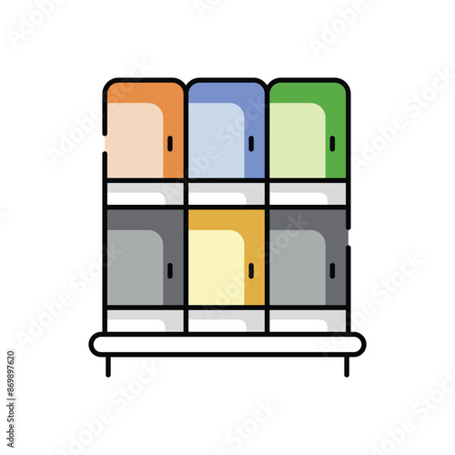 Locker Room vector icon