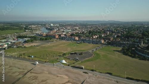 Littlehampton aerial view from the beach photo