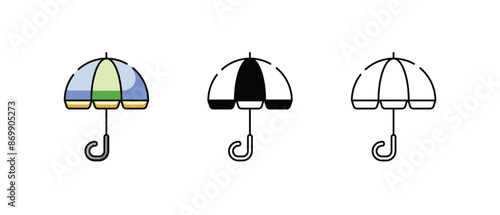 Water Polo Ball Pool icons vector set stock illustration