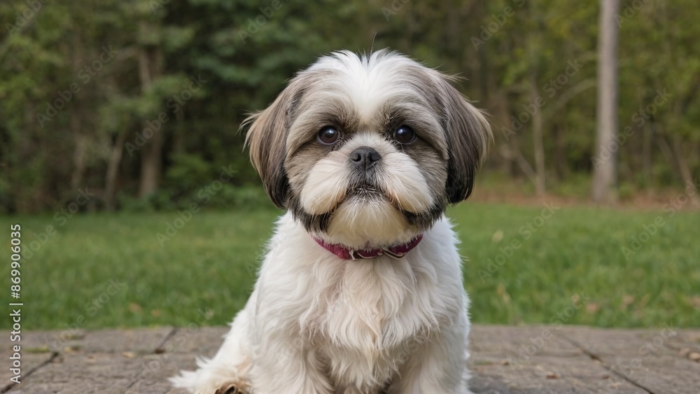 Adorable Shih Tzu A Playful Companion in Soft Hues Adorable Shih Tzu A Playful Companion in Soft Hues